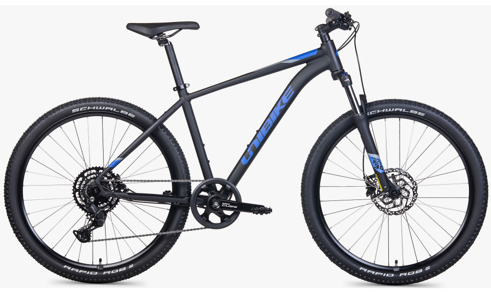 Velosipēds Unibike Shadow 27.5 2026 black-blue - 1