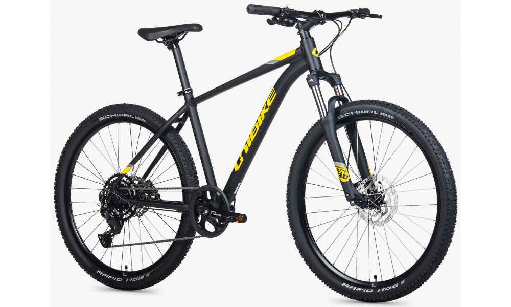 Velosipēds Unibike Shadow 27.5 2026 black-yellow - 2