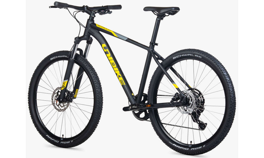 Velosipēds Unibike Shadow 27.5 2026 black-yellow - 4