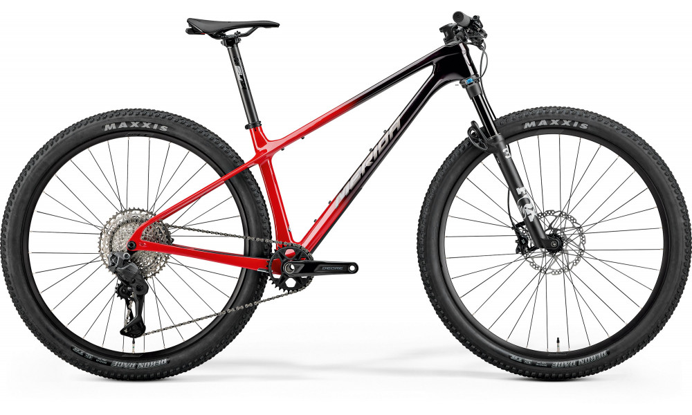 Velosipēds Merida Big.Nine 7000 2026 black/red (warm slate grey) 
