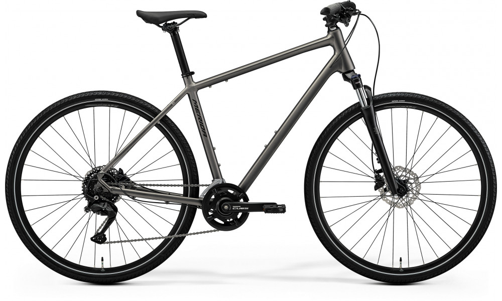 Velosipēds Merida Crossway 100 2026 silk warm slate grey(black) 
