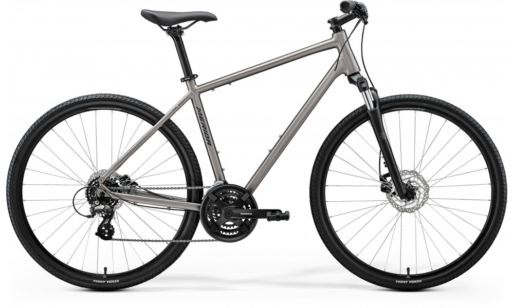 Velosipēds Merida Crossway 10 2026 silk warm slate grey(black) 