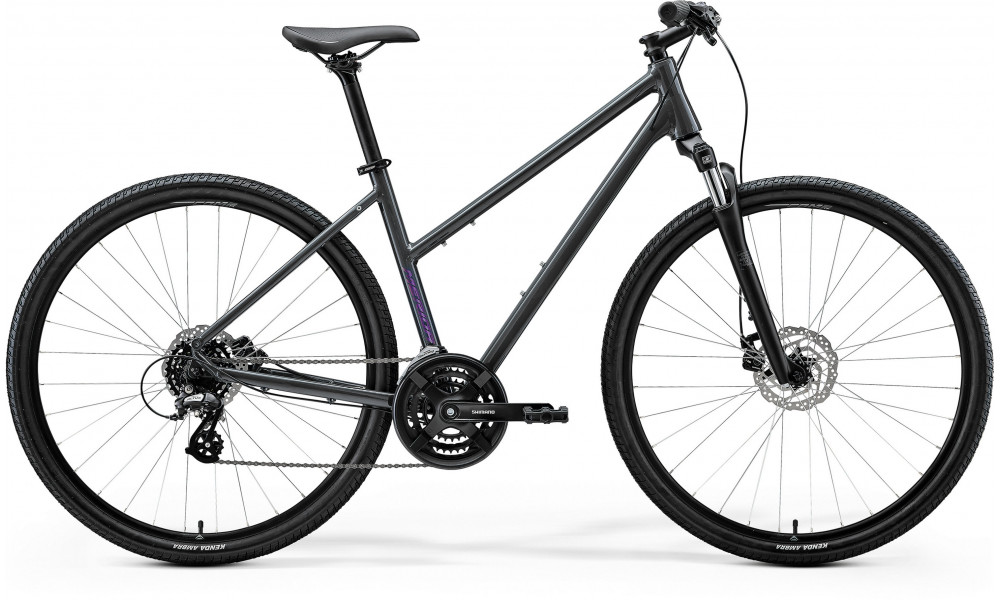 Velosipēds Merida Crossway 10 Lady 2026 glossy cool grey(purple) 