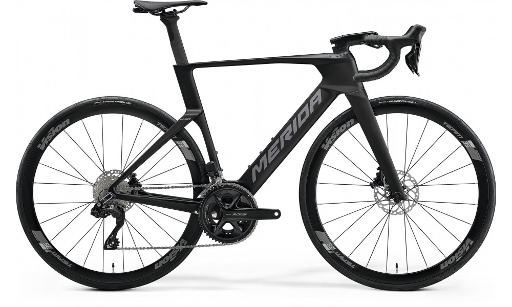 Velosipēds Merida Reacto 5000 2027 silk black(gunmetal grey) 