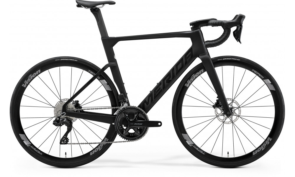 Velosipēds Merida Reacto 5000 2026 silk black(glossy dark silver) 