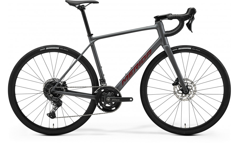 Velosipēds Merida Scultura Endurance 300 2026 silk cool grey(red) 