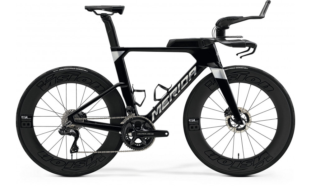 Velosipēds Merida Time Warp TRI 10K 2026 metallic black(flash bcp) 