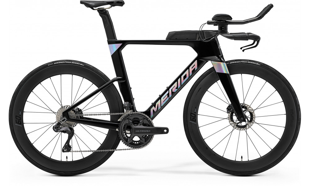 Velosipēds Merida Time Warp TRI Limited 2026 metallic black(flash bcp) 