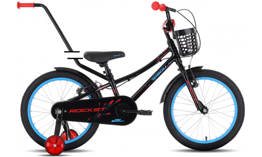 Velosipēds Tabou Rocket AL 18 black-red - 1