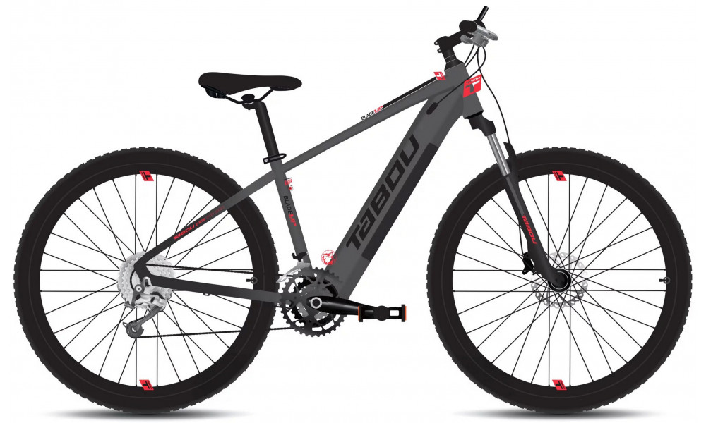 Elektro velosipēds Tabou Blade UP ECO 29 anthracite-red 