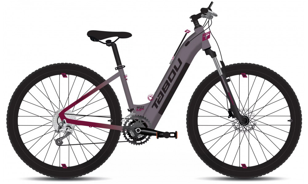 Elektro velosipēds Tabou Wizz UP ECO 29 chameleon-fuxia 