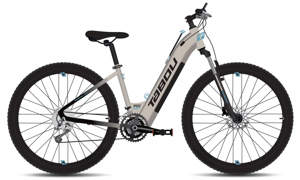 Elektro velosipēds Tabou Wizz UP ECO 29 black-grey 