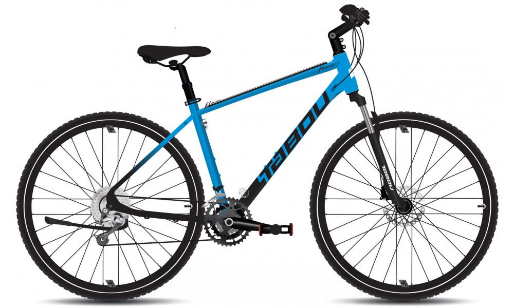 Velosipēds Tabou Flow 2 21 black-blue 