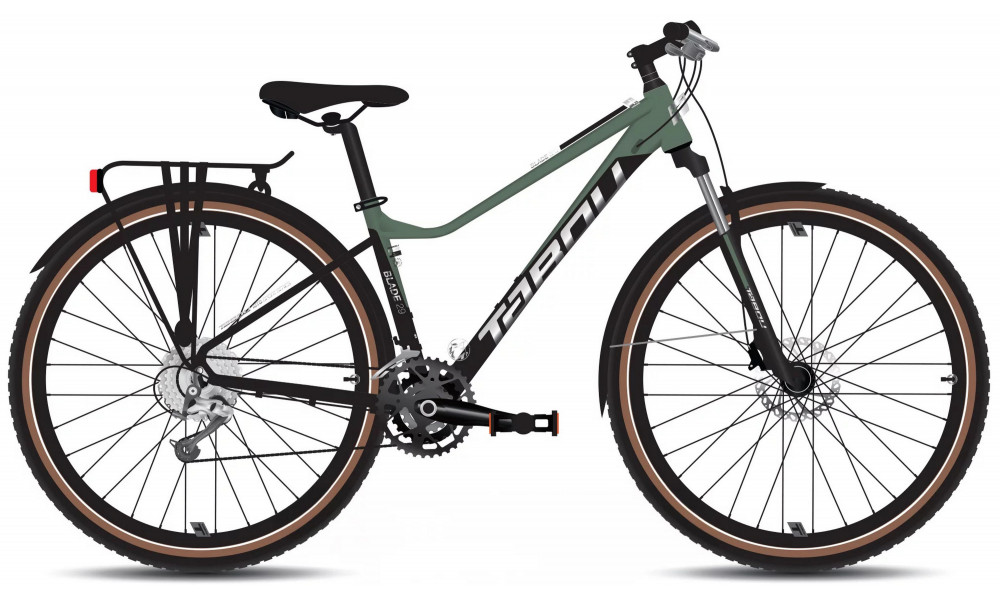 Velosipēds Tabou Blade 29 3 EQ W black-green 