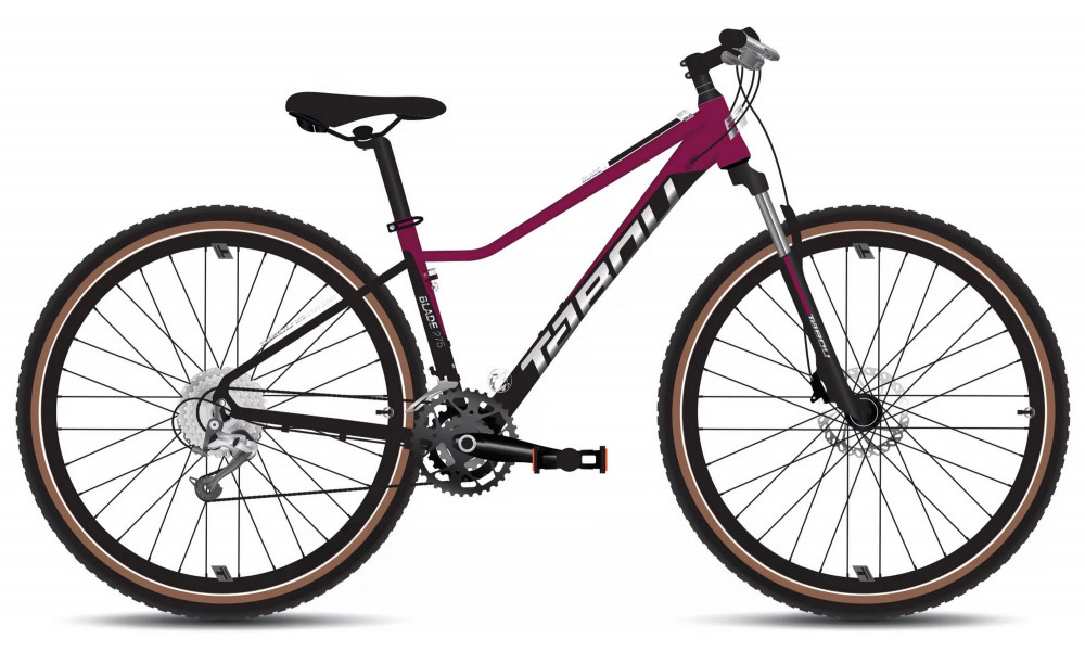 Velosipēds Tabou Blade 27.5 4 W black-fuxia 