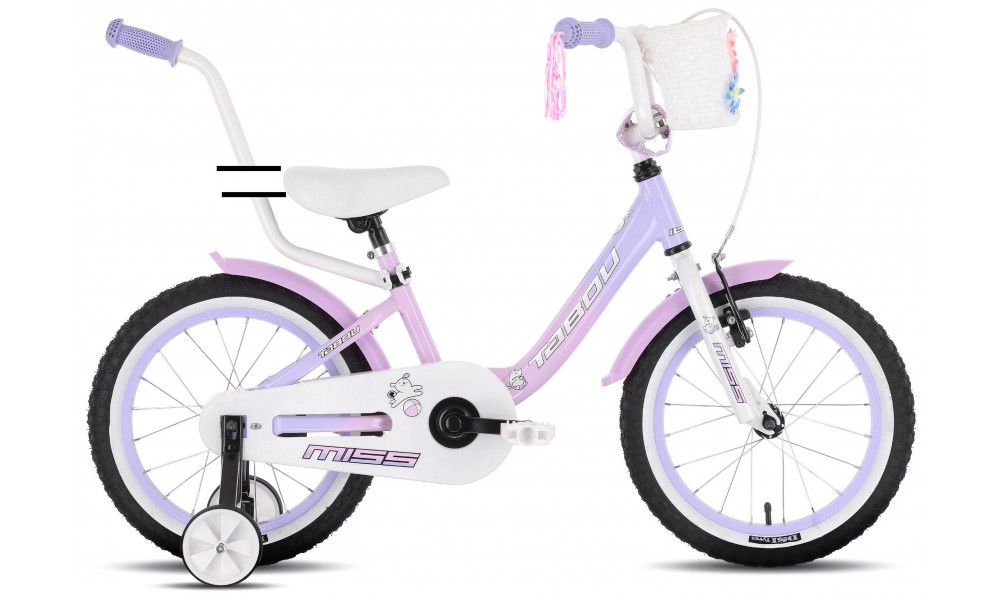 Velosipēds Tabou Miss Alu 16 melrose-lavender - 1