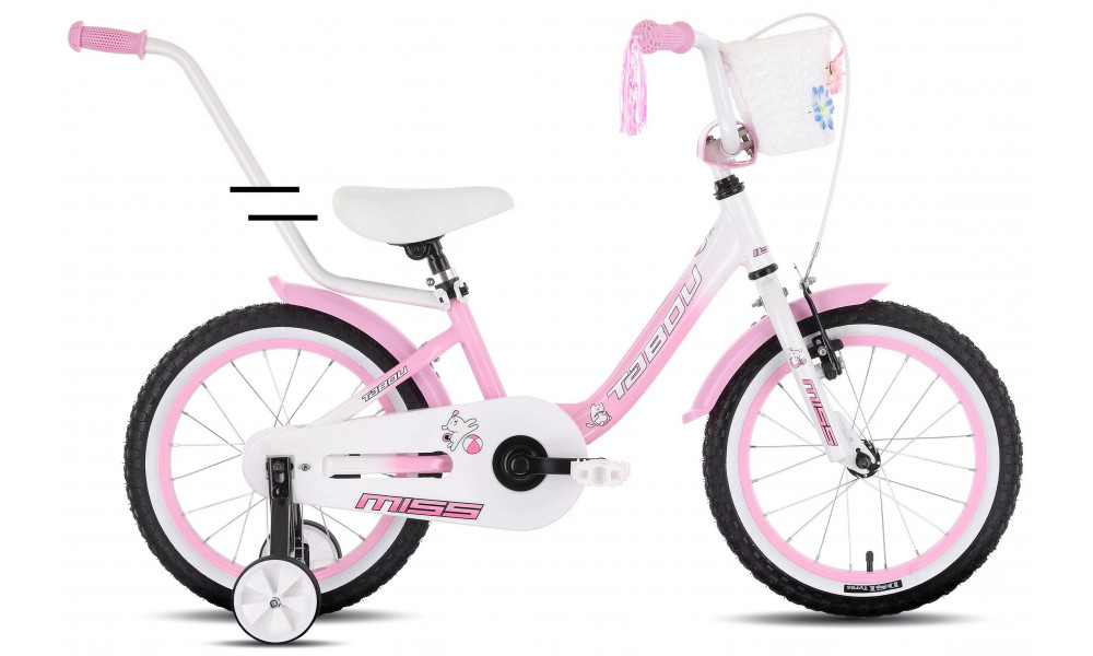Velosipēds Tabou Miss Alu 16 pink-white - 1