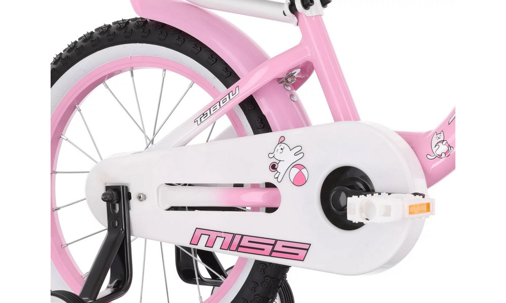 Velosipēds Tabou Miss Alu 16 pink-white - 3