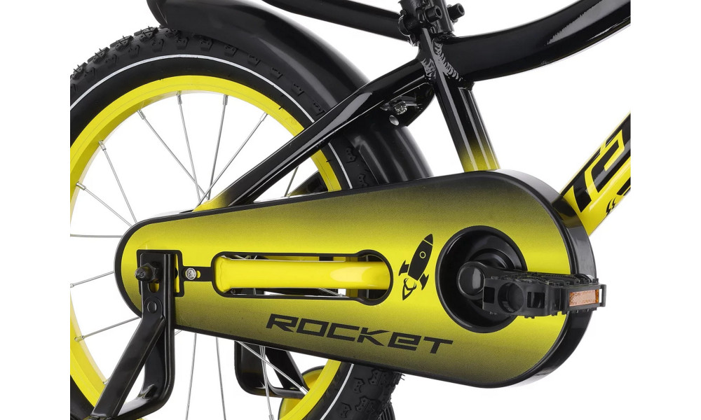 Velosipēds Tabou Rocket Alu 16 black-yellow - 3