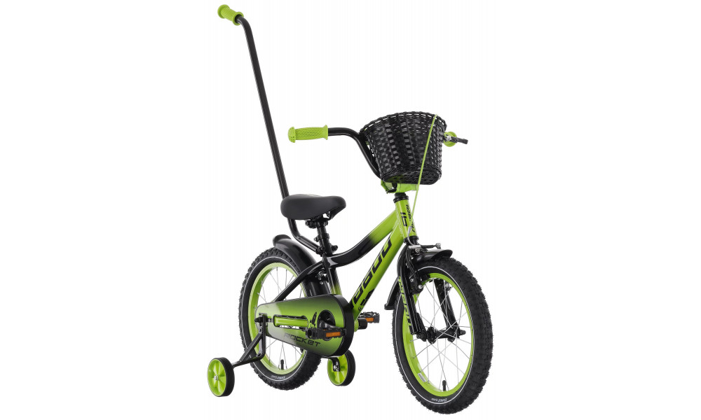 Velosipēds Tabou Rocket Alu 16 black-green - 2