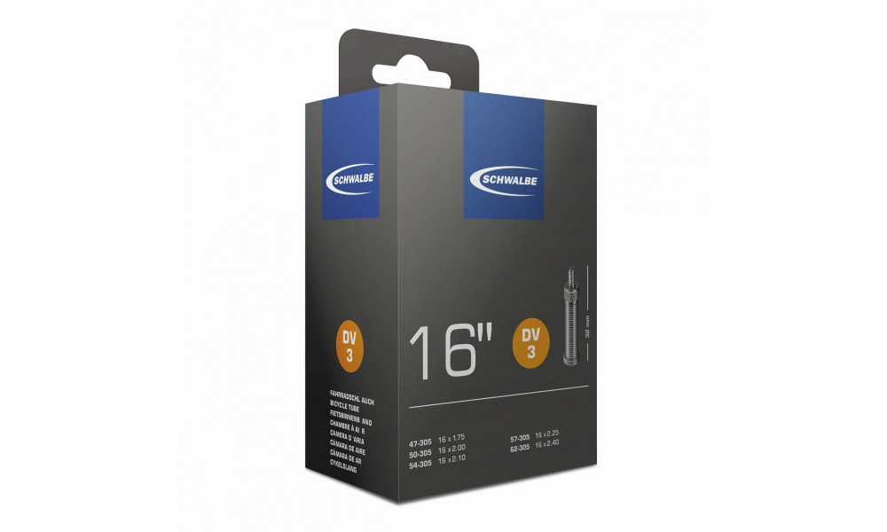 Kamera 16" Schwalbe DV3 (47/62-305) - 1