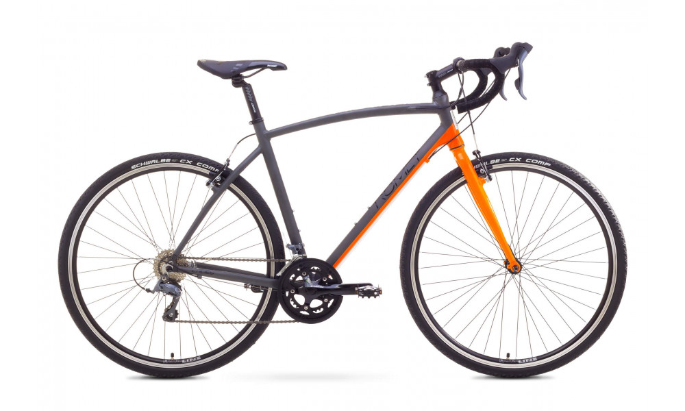 Velosipēds Romet Mistral Cross 2017 graphite-orange - 1