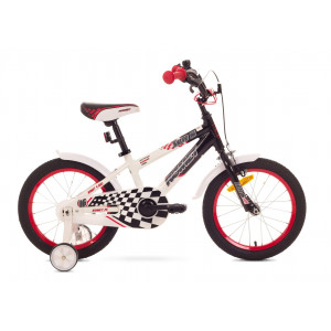 Velosipēds Romet Salto P 16" Alu 2017 black-white Velosipēds Romet Salto P 16" Alu 2017 black-white