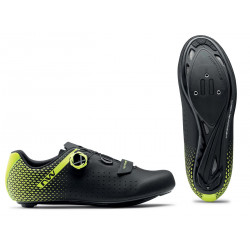 Velo apavi Northwave Core Plus 2 Road black-yellow fluo