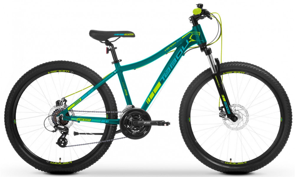 Velosipēds Tabou Venom 27.5 3.0 deep turquoise-lime-turquoise 