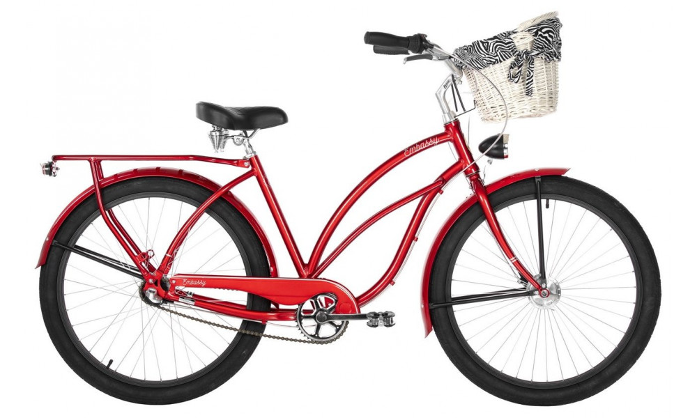 Velosipēds Embassy Red Lipstic Classic ALU 26" Deluxe 2022 