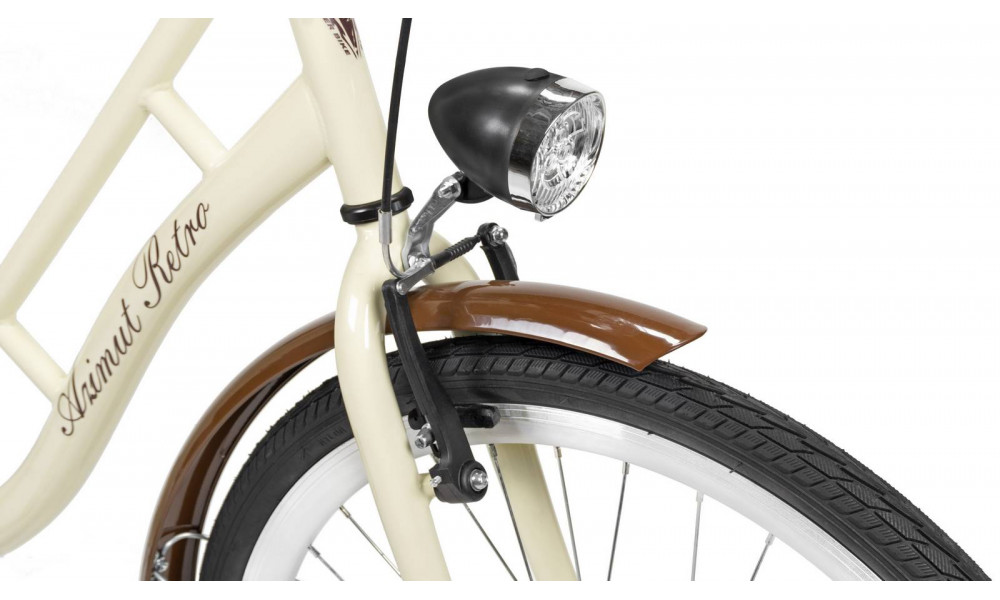 Velosipēds AZIMUT Retro 28" 2025 cream - 5