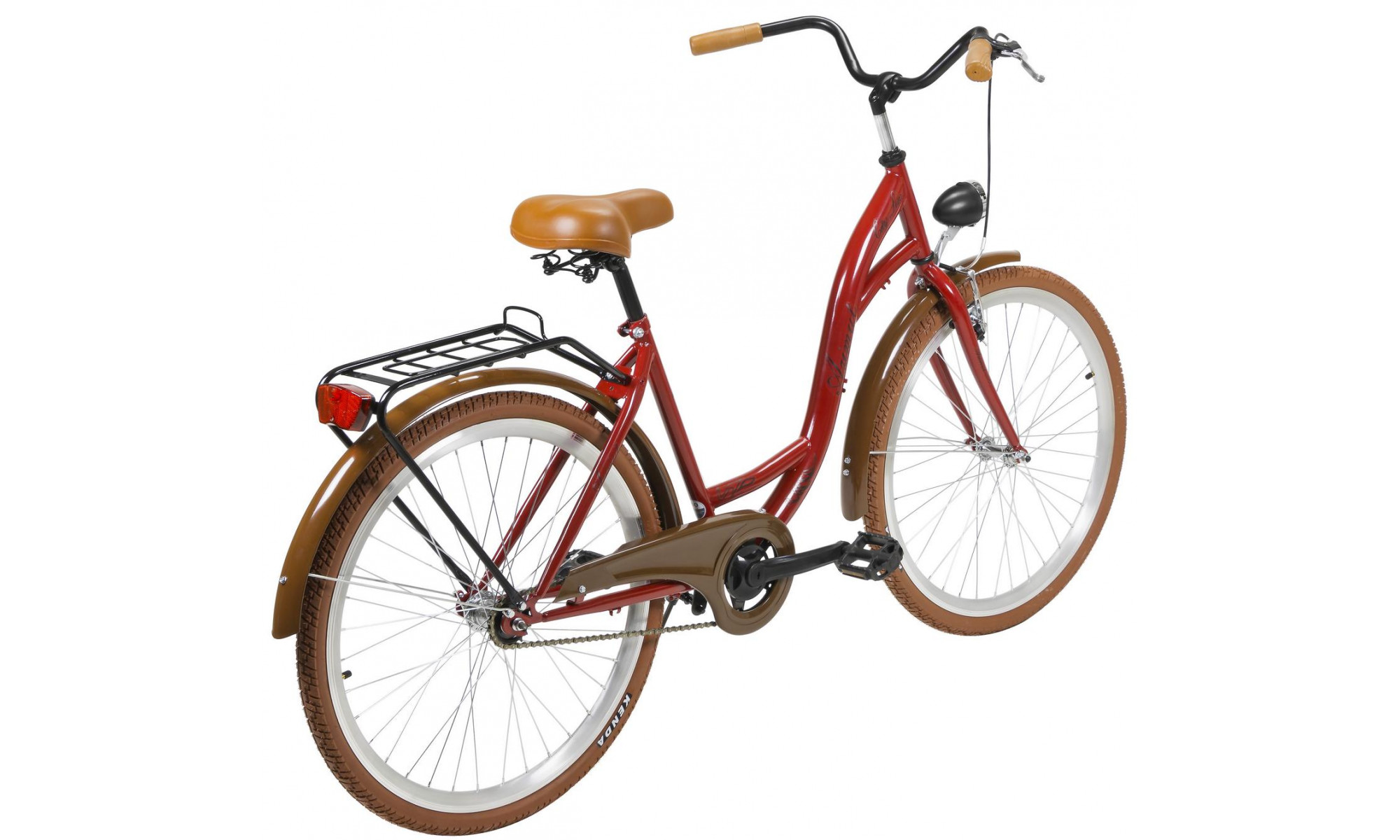 Velosipēds AZIMUT City Lux 26" 2025 bordo-brown - 1