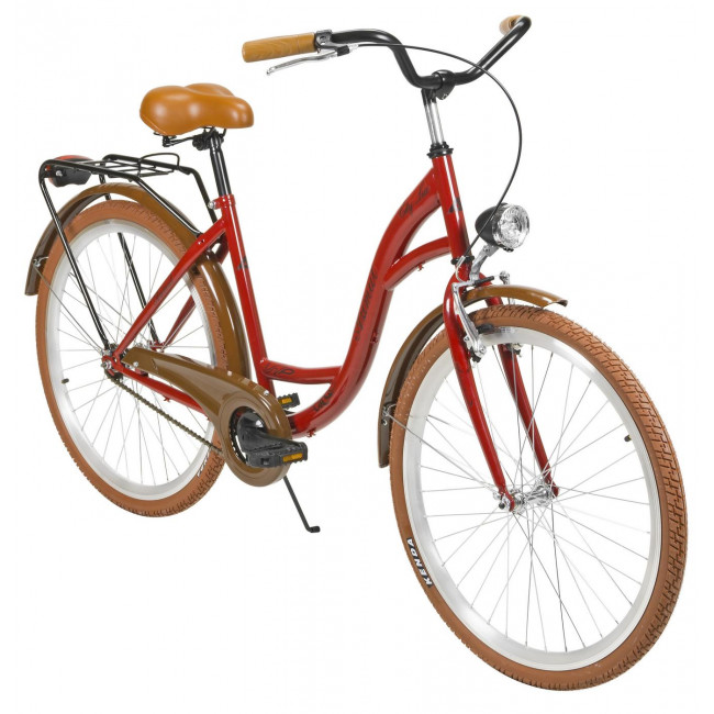 Velosipēds AZIMUT City Lux 26" 2025 bordo-brown