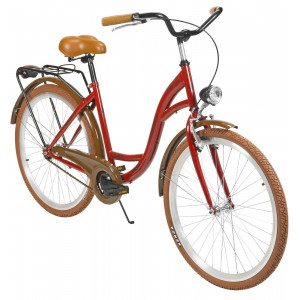Velosipēds AZIMUT City Lux 26" 2025 bordo-brown