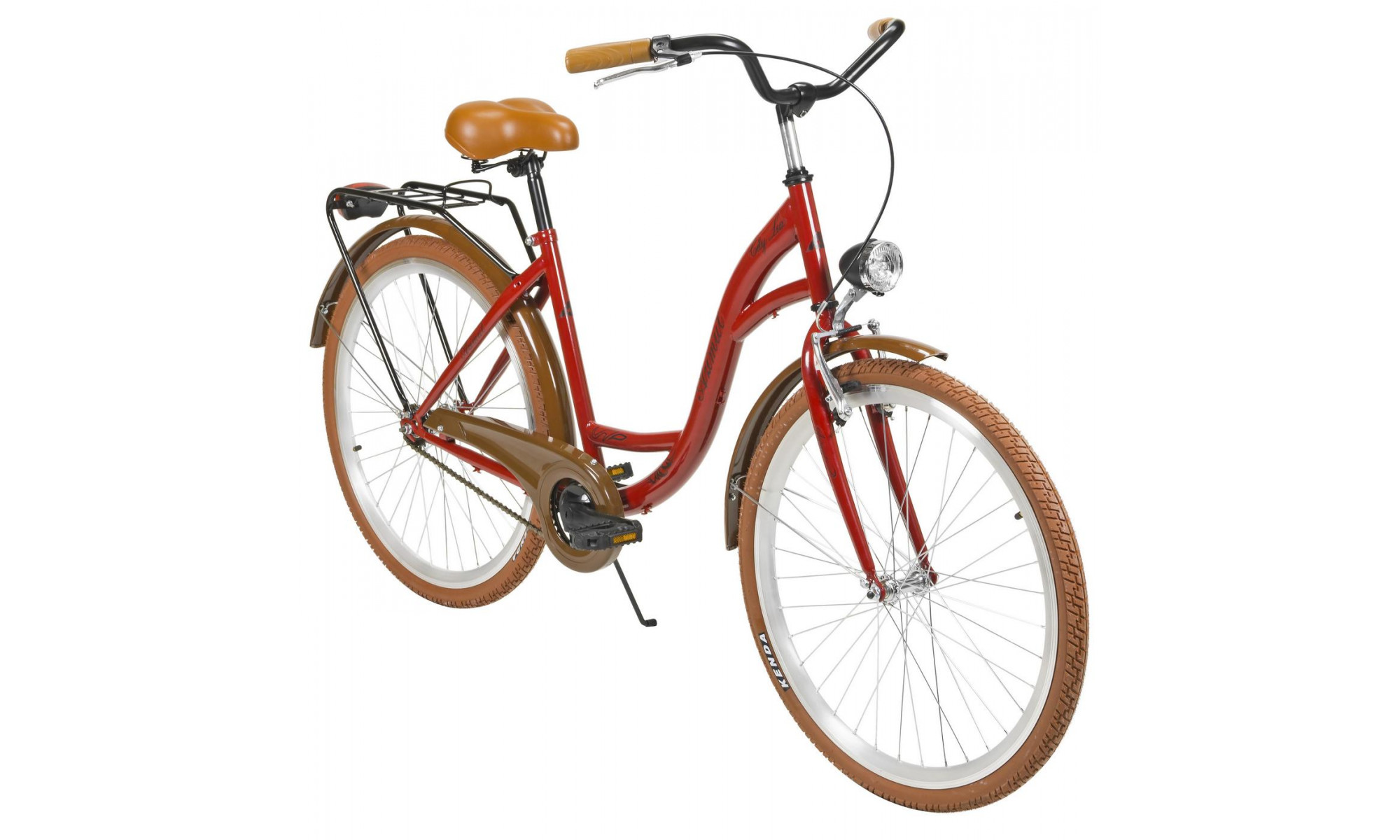 Velosipēds AZIMUT City Lux 26" 2025 bordo-brown - 9