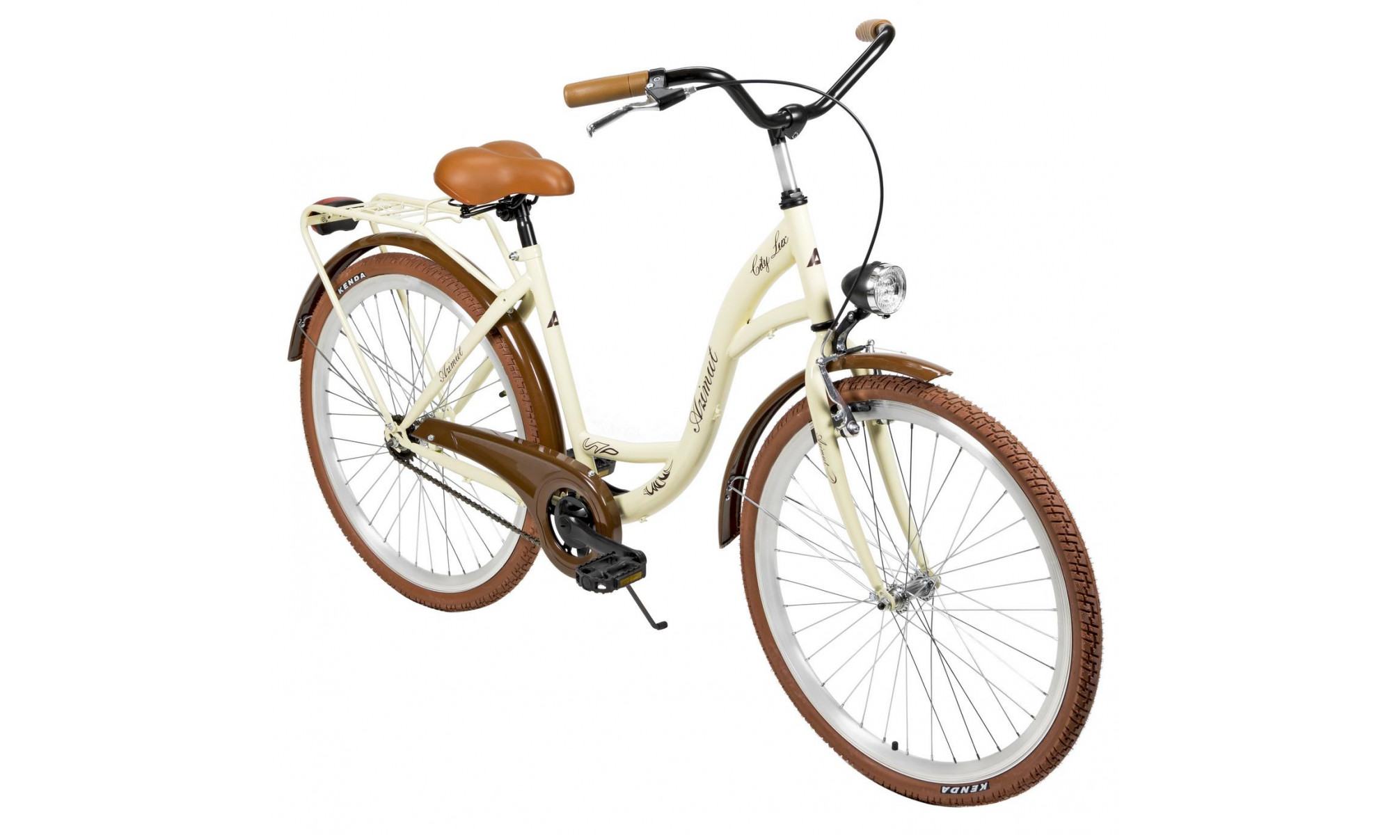 Velosipēds AZIMUT City Lux 26" 2025 cream-brown - 8
