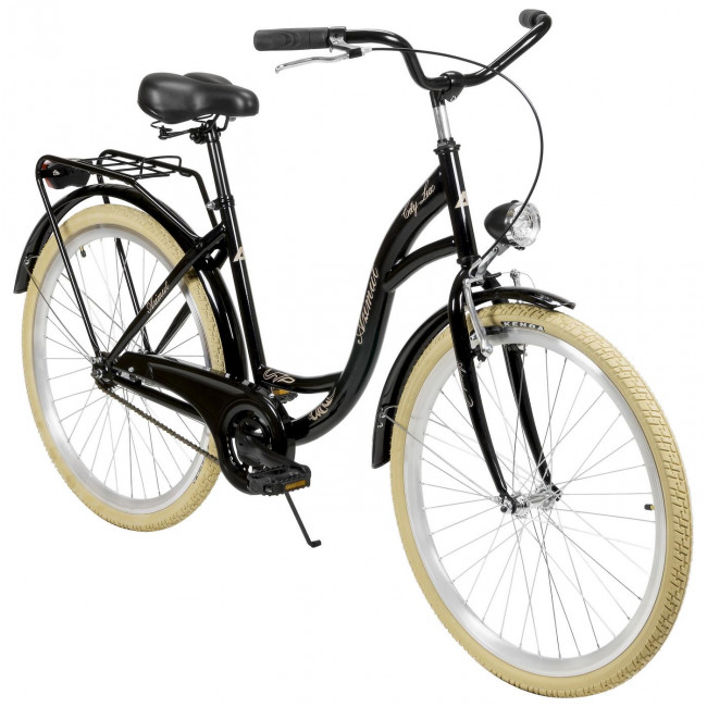 Velosipēds AZIMUT City Lux 26" 2025 black-cream