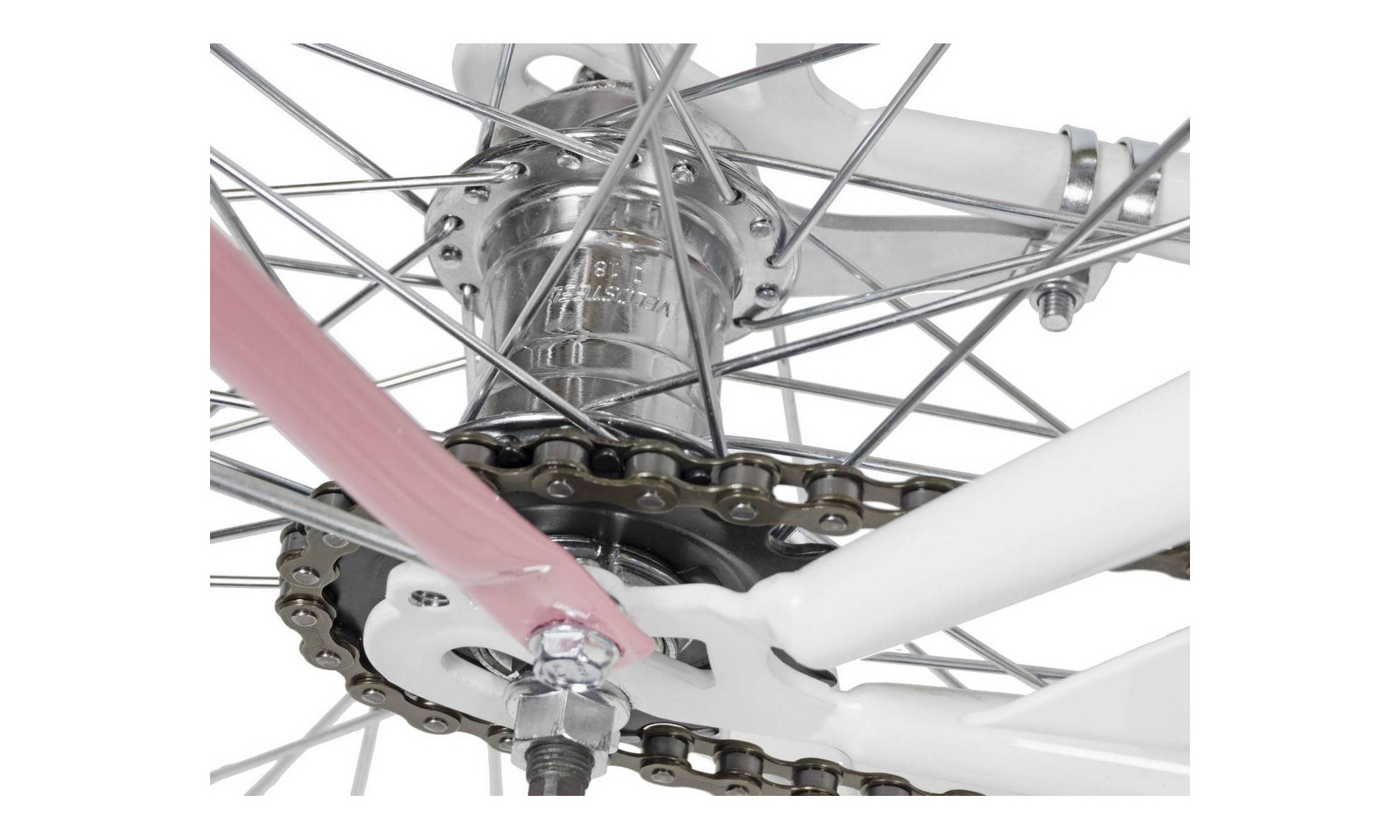 Velosipēds AZIMUT City Lux 26" 2025 white-pink - 2