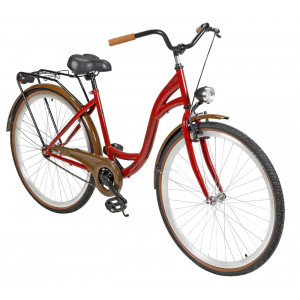 Velosipēds AZIMUT City Lux 28" 2025 bordo-brown