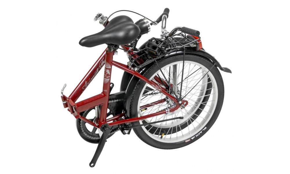 Velosipēds AZIMUT Fold 20" 2025 burgund - 1