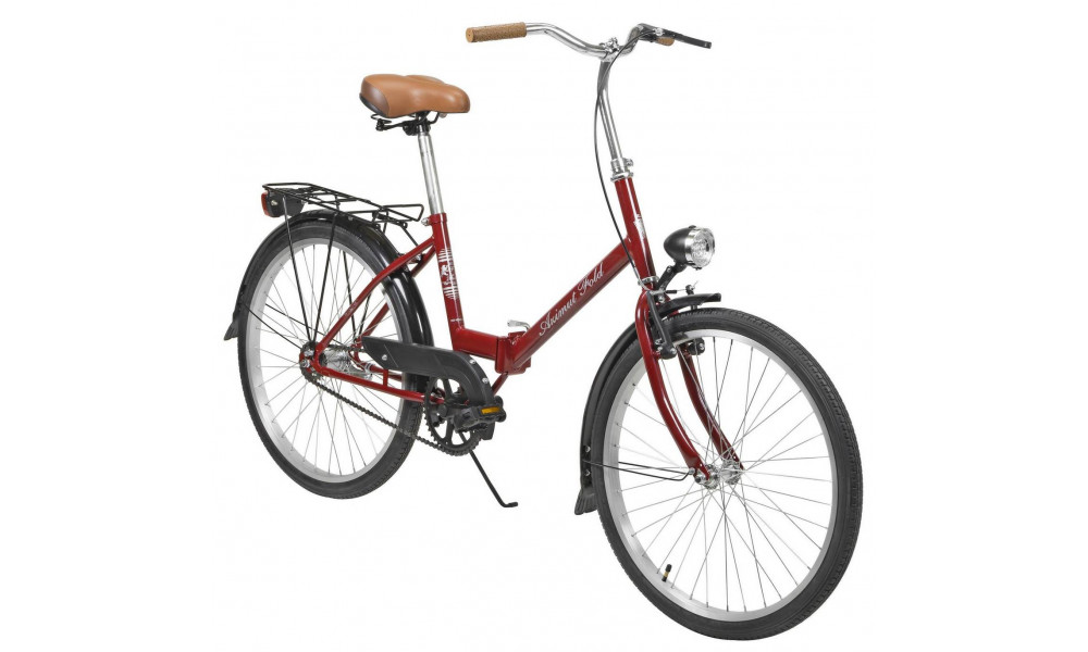Velosipēds AZIMUT Fold 24" 2025 burgund - 9