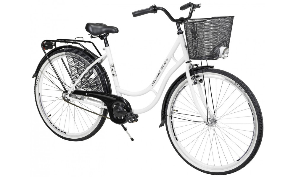 Velosipēds AZIMUT Retro Lux 28" 2025 white-black - 1