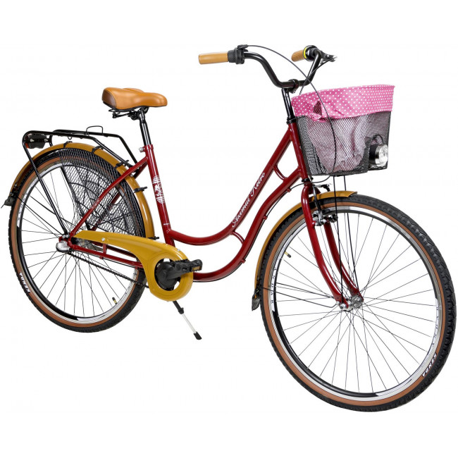 Velosipēds AZIMUT Holland Retro 28" 3-speed 2025 burgund