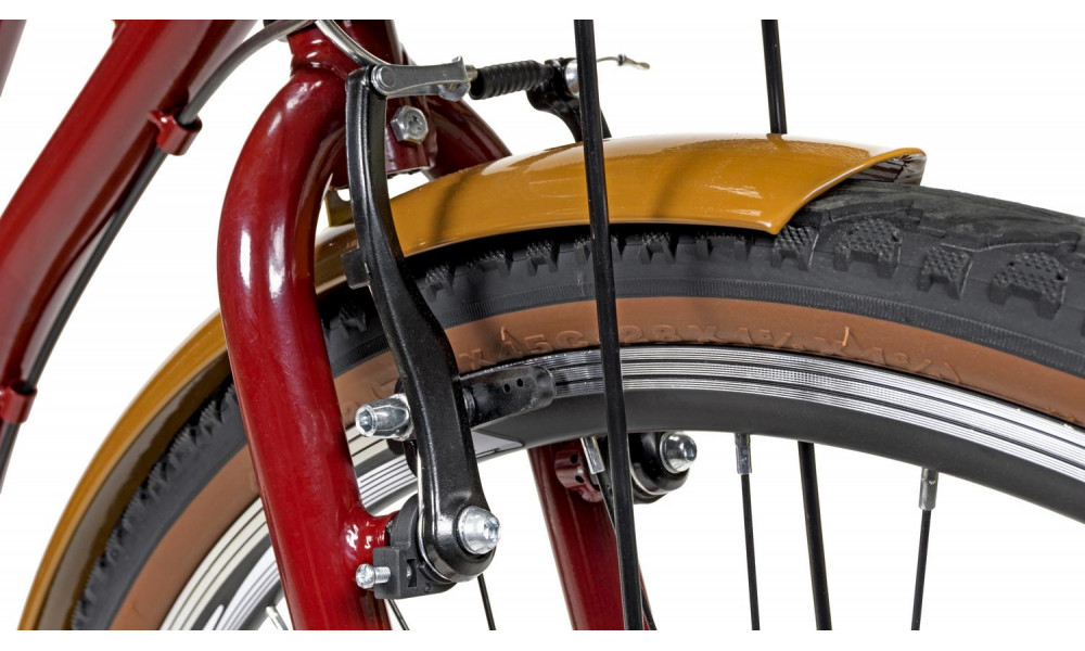 Velosipēds AZIMUT Holland Retro 28" 3-speed 2025 burgund - 2