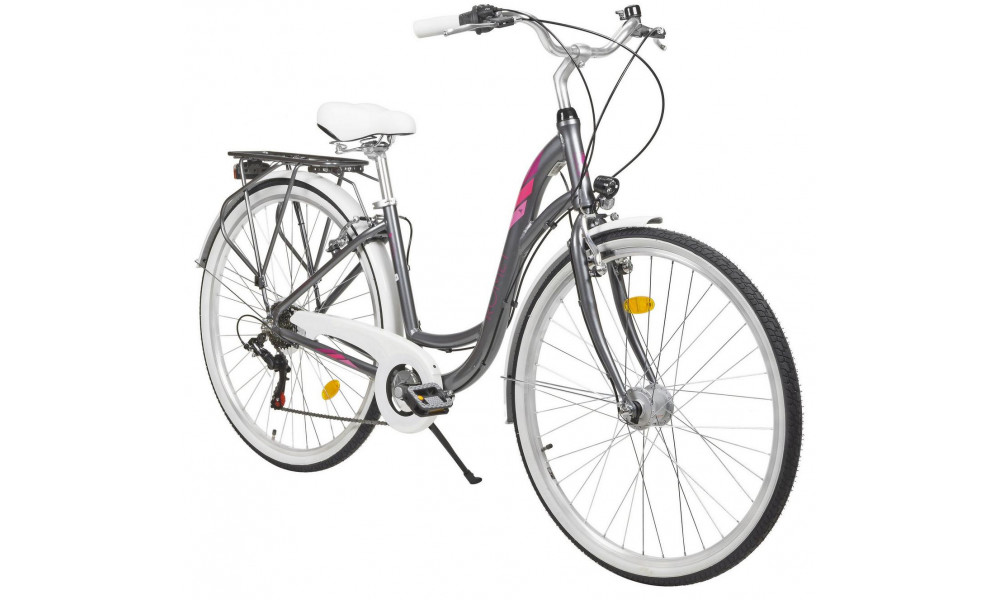 Velosipēds Romet City Art Deco 1 D LTD 28" 2021 graphite - 7