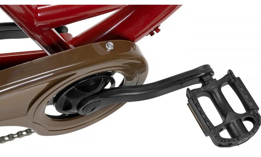 Velosipēds AZIMUT City Lux 26" 2025 with basket bordo-brown - 4