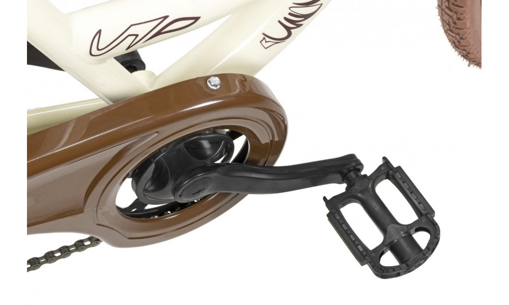 Velosipēds AZIMUT City Lux 26" 2025 with basket cream-brown - 5