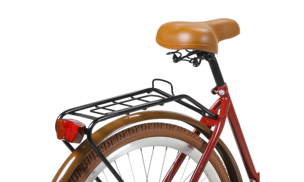Velosipēds AZIMUT City Lux 28" 2025 with basket bordo-brown - 7