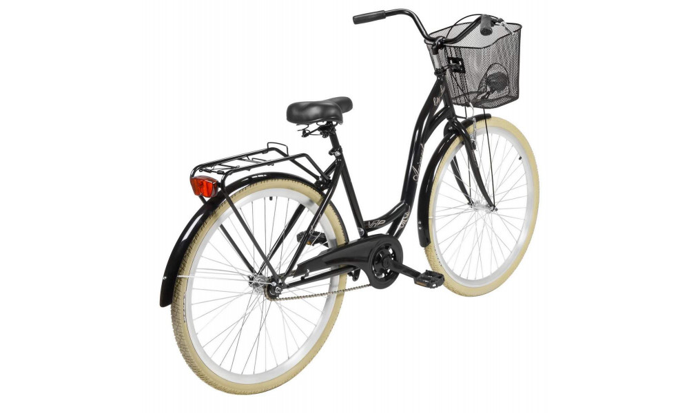 Velosipēds AZIMUT City Lux 28" 2025 with basket black-cream - 2