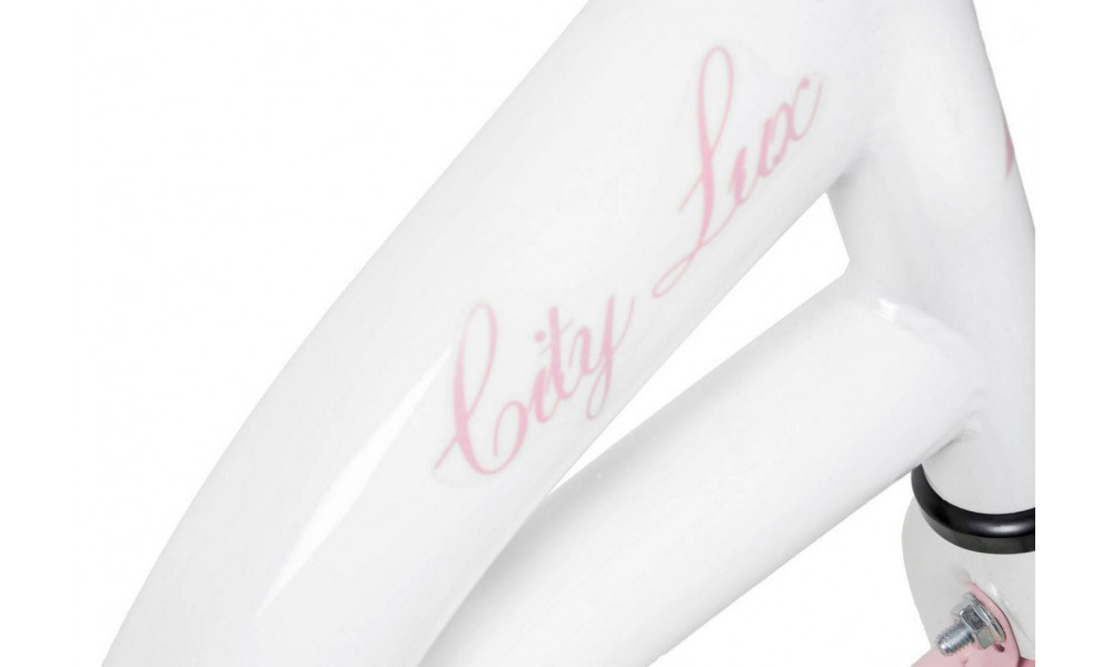 Velosipēds AZIMUT City Lux 28" 2025 with basket white-pink - 3